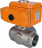 Кран шаровой BV3232P(4pc)-SP-3WL-T-ISO-H Ду65 Ру40 стандартнопроходной L-тип, трехходовой, нержавеющая сталь SS316, внутренняя резьба, уплотнение - PTFE, с эл. приводом E34-N-010EM-O1-220VAC-У1 в Алматы