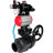 Кран шаровой BV4242E-FP-GRM-ISO Дн100 Ру10 полнопроходной, корпус - НПВХ, шар - НПВХ, уплотнение - EPDM, с пневмоприводом PA-DA-065, пневмораспределителем 4V320-10 AC220V, ручным дублером MON1-250-T26-ISO, БКВ APL-410N EX и БПВ AFC2000 в Алматы