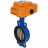 Затвор дисковый поворотный WBV1413E-2W-Fb-H Ду250 Ру16, корпус - чугун GGG50, диск - чугун GGG40, уплотнение - EPDM, с электроприводом QT-N-040EM-B1-220VAC-У1 220В (0-10В) HARK в Алматы