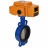Затвор дисковый поворотный WBV1413E-2W-Fb-H Ду250 Ру16, корпус - чугун GGG50, диск - чугун GGG40, уплотнение - EPDM, с электроприводом QT-N-040EM-B1-220VAC-У1 220В (0-10В) HARK в Алматы