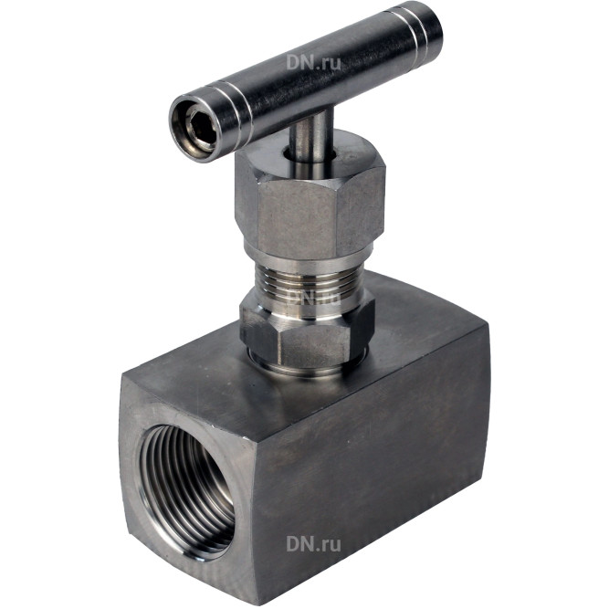 Клапан игольчатый VN3232M-T-Ht 3/4″ Ду20 Ру400 резьбовой, корпус - нержавеющая сталь 316, уплотнение - металл, с Т-образной рукояткой в Алматы