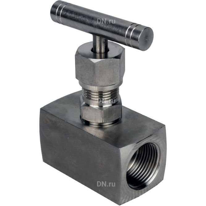 Клапан игольчатый VN3232M-T-Ht 3/4″ Ду20 Ру400 резьбовой, корпус - нержавеющая сталь 316, уплотнение - металл, с Т-образной рукояткой в Алматы