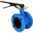 Затвор дисковый поворотный WBV1313E-2W-F-H Ду65 Ру16 фланцевый, корпус - чугун GGG40, диск - чугун GGG40, уплотнение - EPDM, с рукояткой, с ISO-фланцем F05, квадрат штока 9х9 в Алматы