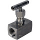 Клапан игольчатый VN3232M-T-Ht 1″ Ду25 Ру400 резьбовой, корпус - нержавеющая сталь 316, уплотнение - металл, с Т-образной рукояткой