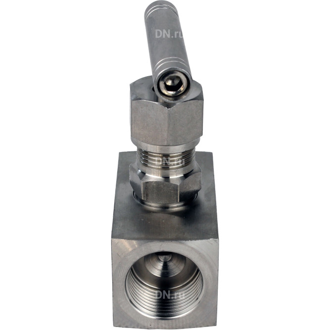 Клапан игольчатый VN3232M-T-Ht 1″ Ду25 Ру400 резьбовой, корпус - нержавеющая сталь 316, уплотнение - металл, с Т-образной рукояткой в Алматы