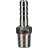 Штуцер елочка BF31-T-3/4-20 3/4″х20мм Ду20 Ру16 шланговый, корпус - нержавеющая сталь AISI 304 (CF8), присоединение - наружная резьба/штуцер в Алматы