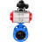 Затвор дисковый поворотный WBV1313E-2W-F-H Ду65 Ру16 фланцевый, корпус - чугун GGG40, диск - чугун GGG40, уплотнение - EPDM, с пневмоприводом PA-DA-105 и БКВ APL-210N в Алматы