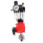 Кран шаровой BV3232P(2pc)-FP-T-ISO-H Ду40 Ру63 полнопроходной двухходовой, нержавеющая сталь SS316, внутренняя резьба, уплотнение - PTFE, с пневмоприводом PA-DA-083 двойного действия, с пневмораспределителем 4M310-08 24В, с БПВ AFC2000 в Алматы