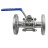 Кран шаровой BV3131P(3pc)-FP-F-H Ду100 Ру16, полнопроходной, трехсоставной, сталь 304, уплотнение - PTFE, фланцевый с рукояткой в Алматы