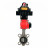 Затвор дисковый поворотный WBV3232V-2W-Fb-H Ду125 Ру16, корпус - нержавеющая сталь 316L, диск - нержавеющая сталь 316L, уплотнение - VITON, с пневмоприводом PA-SA-130, пневмораспределителем 4M310-08 AC220V, БКВ APL-410N EX и БПВ AFC2000 в Алматы