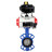 Затвор дисковый поворотный WBV1413E-2W-Fb-H Ду150 Ру16, корпус - чугун GGG50, диск - чугун GGG40, уплотнение - EPDM, с пневмоприводом PA-DA-105 двойного действия, пневмораспределителем 4M310-08 DC24V, БКВ APL-410N EX в Алматы