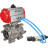 Кран шаровой BV3232P(3pc)-FP-SW-ISO-H Ду100 Ру63 полнопроходной, корпус - нержавеющая сталь SS316, под приварку, с пневмоприводом PA-DA-105, пневмораспределителем 4V320-08 AC220V в Алматы