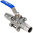 Кран шаровой BV3131P(3pc)-FP-W-H LONG Ду20 Ру63 нержавеющая сталь SS304, полнопроходной, трехсоставной, уплотнение - PTFE, под приварку, с рукояткой в Алматы