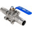 Кран шаровой BV3131P(3pc)-FP-W-H LONG Ду20 Ру63 нержавеющая сталь SS304, полнопроходной, трехсоставной, уплотнение - PTFE, под приварку, с рукояткой в Алматы