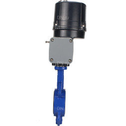 Затвор дисковый поворотный WBV1432E-2W-Fb-H Ду40 Ру16 межфланцевый, корпус - чугун GGG50, диск - нержавеющая сталь 316L, уплотнение - EPDM, с электроприводом четвертьоборотным QTSA-N-003EM-O0-220VAC с пружинным возвратом