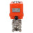 Кран шаровой BV3232P(3pc)-FP-W-ISO-H Ду10 Ру63 полнопроходной двухходовой, нержавеющая сталь SS316, под приварку, уплотнение - PTFE, с 1/4-оборотным электроприводом QT-N-003EM-O1-220VAC-У1 MINI в Алматы