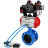 Затвор дисковый поворотный WBV1313E-2W-F-H Ду125 Ру16 фланцевый, корпус - чугун GGG40, диск - чугун GGG40, EPDM, с пневмоприводом PA-DA-130, пневмораспределителем 4V320-08 AC220V, БКВ APL-410N EX и БПВ AFC2000 в Алматы