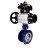 Затвор дисковый поворотный с тройным эксцентриситетом WBV3EX-3431M-1W-F-ISO Ду100 Ру25, корпус - сталь WCB, диск - сталь 304, уплотнение - METAL, с пневмоприводом PA-DA-105-1, пневмораспределителем 4M310-08 AC220V, БКВ APL-410N EX и БПВ AFC2000 в Алматы