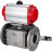 Кран шаровой BV3232P(4pc)-FP-3WL-F Ду40 Ру16 полнопроходной трехходовой, фланцевый, корпус - нержавеющая сталь SS316, с пневмоприводом PA-DA-065 двойного действия и пневмораспределителем 4V320-10 AC220V в Алматы