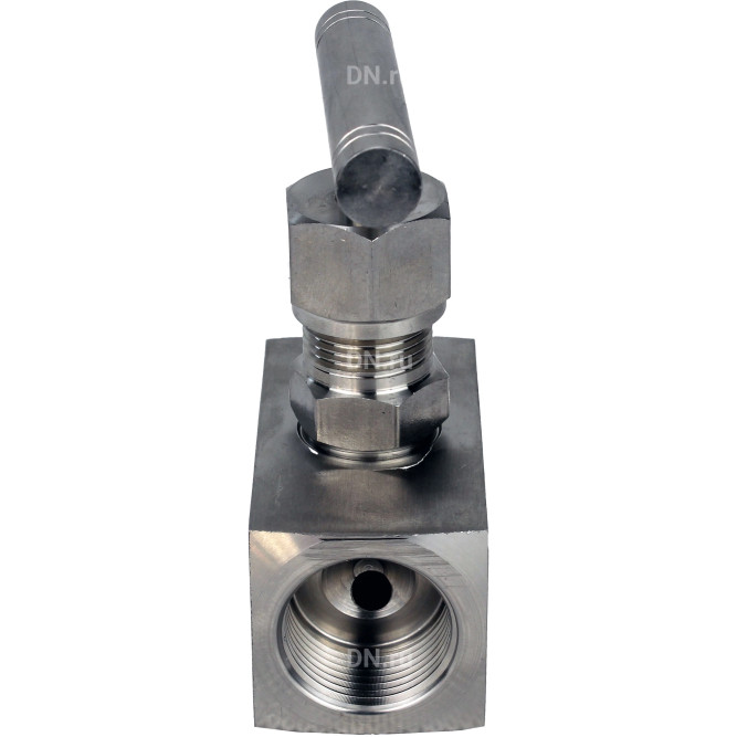 Клапан игольчатый VN3232M-T-Ht 1 1/2″ Ду40 Ру400 резьбовой, корпус - нержавеющая сталь 316, уплотнение - металл, с Т-образной рукояткой в Алматы