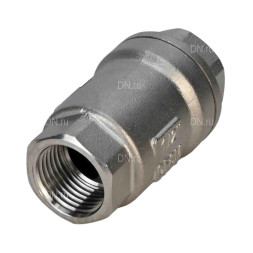 Клапан обратный VCS3232P-T 1″ Ду25 Ру63 резьбовой, пружинный, корпус - нержавеющая сталь 316, диск - нержавеющая сталь 316, уплотнение - металл