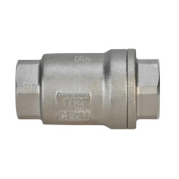 Клапан обратный VCS3232P-T 1″ Ду25 Ру63 резьбовой, пружинный, корпус - нержавеющая сталь 316, диск - нержавеющая сталь 316, уплотнение - металл