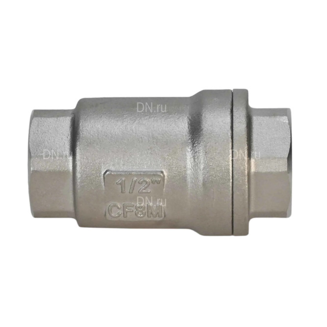 Клапан обратный VCS3232P-T 1″ Ду25 Ру63 резьбовой, пружинный, корпус - нержавеющая сталь 316, диск - нержавеющая сталь 316, уплотнение - металл в Алматы