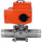 Кран шаровой BV3232P(3pc)-FP-W-ISO-H LONG Ду10 Ру63 полнопроходной, под приварку, корпус - нержавеющая сталь SS316, уплотнение - PTFE, с 1/4-оборотным электроприводом QT-N-003EM-O1-24VDC-У1 24В HARK в Алматы