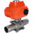 Кран шаровой BV3232P(3pc)-FP-W-ISO-H LONG Ду10 Ру63 полнопроходной, под приварку, корпус - нержавеющая сталь SS316, уплотнение - PTFE, с 1/4-оборотным электроприводом QT-N-003EM-O1-24VDC-У1 24В HARK в Алматы