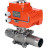 Кран шаровой BV3232P(3pc)-FP-W-ISO-H LONG Ду10 Ру63 полнопроходной, под приварку, корпус - нержавеющая сталь SS316, уплотнение - PTFE, с 1/4-оборотным электроприводом QT-N-003EM-O1-24VDC-У1 24В HARK в Алматы