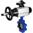 Затвор дисковый поворотный WBV1631E-2W-Fb-H Ду125 Ру16 LUG корпус - чугун QT450, диск - нержавеющая сталь 304, уплотнение - EPDM, с пневмоприводом PA-DA-105-1 и БКВ APL-210N в Алматы