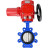 Затвор дисковый поворотный WBV1616E-2W-Fb-H Ду125 Ру16 LUG межфланцевый, корпус - чугун QT450, диск - чугун QT450, уплотнение - EPDM, с электроприводом QT-EX-015M-O2-220VAC-У1 с моментной муфтой и штурвалом в Алматы
