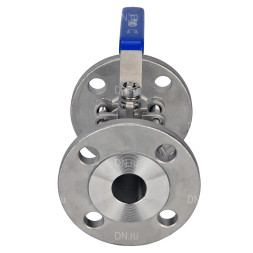Кран шаровой BV3232P(3pc)-FP-F-H Ду25 Ру40, полнопроходной, трехсоставной, нержавеющая сталь 316, уплотнение - PTFE, фланцевый с рукояткой 11х11