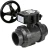 Кран шаровой BV4242E-FP-GRM-ISO Дн100 Ру10 полнопроходной, корпус - НПВХ, шар - НПВХ, уплотнение - EPDM, с редуктором RDN RQN3-150Z-T24 в Алматы
