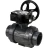Кран шаровой BV4242E-FP-GRM-ISO Дн100 Ру10 полнопроходной, корпус - НПВХ, шар - НПВХ, уплотнение - EPDM, с редуктором RDN RQN3-150Z-T24 в Алматы