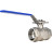 Кран шаровой BV3232P(4pc)-SP-3WL-T-ISO-H Ду40 Ру63 ZGY, трехходовой L-тип неполнопроходной, резьбовой, материал корпуса - нержавеющая сталь CF8М/AISI 316 с ISO фланцем и рукояткой в Алматы
