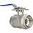 Кран шаровой BV3232P(4pc)-SP-3WL-T-ISO-H Ду40 Ру63 ZGY, трехходовой L-тип неполнопроходной, резьбовой, материал корпуса - нержавеющая сталь CF8М/AISI 316 с ISO фланцем и рукояткой в Алматы