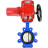 Затвор дисковый поворотный WBV1631N-2W-Fb-H Ду125 Ру16 LUG межфланцевый, корпус - чугун QT450, диск - нержавеющая сталь AISI 304, уплотнение - NBR, с электроприводом QT-EX-015M-O2-220VAC-У1 с моментной муфтой и штурвалом в Алматы
