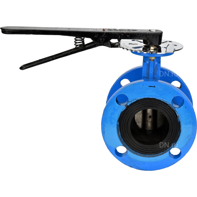 Затвор дисковый поворотный WBV1313E-2W-F-H Ду200 Ру16 фланцевый, корпус - чугун GGG40, диск - чугун GGG40, уплотнение - EPDM, с рукояткой, с ISO-фланцем F10, квадрат штока 17х17 в Алматы