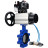 Затвор дисковый поворотный WBV1631E-2W-Fb-H Ду125 Ру16 LUG корпус - чугун QT450, диск - нержавеющая сталь 304, уплотнение - EPDM, с пневмоприводом PA-DA-105-1, пневмораспределителем 4V320-08 AC220V, БКВ APL-510N EX и БПВ AFC2000 в Алматы