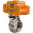 Затвор дисковый поворотный WBV3131E-2W-T-H Ду15 Ру10 резьбовой, корпус - пищевая нержавеющая сталь 304, уплотнение - EPDM, с электроприводом QT-N-005EM-A1-220VAC-У1 c датчиком обратной связи и входным управляющим сигналом 4-20мА HARK в Алматы