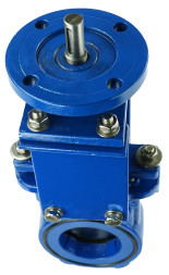 Задвижка шиберная GVKN1331N-2W-Fb-ISO Ду80 Ру16 двусторонняя, межфланцевая, шпиндель - невыдвижной, корпус - чугун GGG40, шибер - нержавеющая сталь 304, уплотнение - NBR, с ISO-фланцем и голым штоком, круглый шток 16, F10