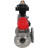 Кран шаровой BV3232P(4pc)-FP-3WL-F Ду15 Ру16 полнопроходной трехходовой, фланцевый, корпус - нержавеющая сталь SS316, с пневмоприводом PA-DA-052 двойного действия, пневмораспределителем 4M310-08 DC24V и БКВ APL-410N EX в Алматы