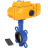 Затвор дисковый поворотный WBV1432E-2W-Fb-H Ду250 Ру16, корпус - чугун GGG50, диск - нержавеющая сталь 316L, уплотнение - EPDM, с электроприводом QT-N-040EM-B1-220VAC-У1 220В (0-10В) HARK в Алматы