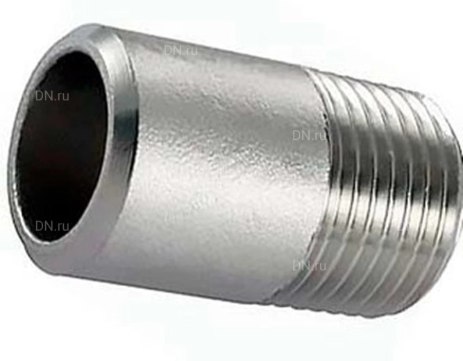 Ниппель Н-304-W-НР 2 1/2″ Ду65 Ру20, корпус - нержавеющая сталь AISI 304, присоединение - под приварку/наружная резьба, тип резьбы - BSPT в Алматы