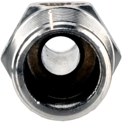 Штуцер елочка BF31-T-1 1/2-32 1 1/2″х32мм Ду40 Ру16 шланговый, корпус - нержавеющая сталь AISI 304 (CF8), присоединение - наружная резьба/штуцер