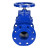 Задвижка клиновая 30ч39р (аналог МЗВ) GVWN1414E-2W-F-S blue Ду300 Ру10/16 фланцевая, корпус - чугун GGG50, уплотнение - EPDM, со штурвалом и невыдвижным штоком, цвет - синий в Алматы