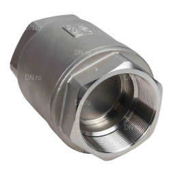 Клапан обратный VCS3232P-T 4″ Ду100 Ру40 резьбовой, пружинный, корпус - нержавеющая сталь 316, диск - нержавеющая сталь 316, уплотнение - металл