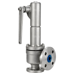 Клапан предохранительный пружинный VR3430M-F Ду80/100 Ру40 полноподъемный, фланцевый, крышка - закрытая, корпус - сталь WCB, диск - нержавеющая сталь 20Х13, уплотнение - металл, с настройкой 16-20бар