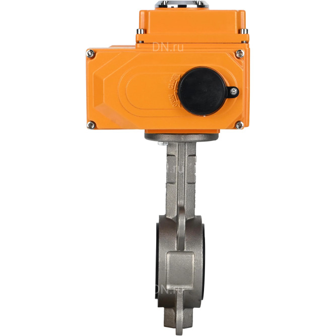 Затвор дисковый поворотный WBV3131V-2W-Fb-H Ду150 Ру16 межфланцевый, корпус - нержавеющая сталь 304, диск - нержавеющая сталь 304, уплотнение - VITON, с электроприводом QT-N-020EM-O1-380VAC-У1 HARK в Алматы